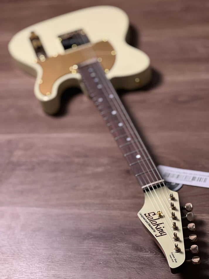 Soloking MT-1G Elite in Vintage White with Gold Hardware and Rosewood FB
