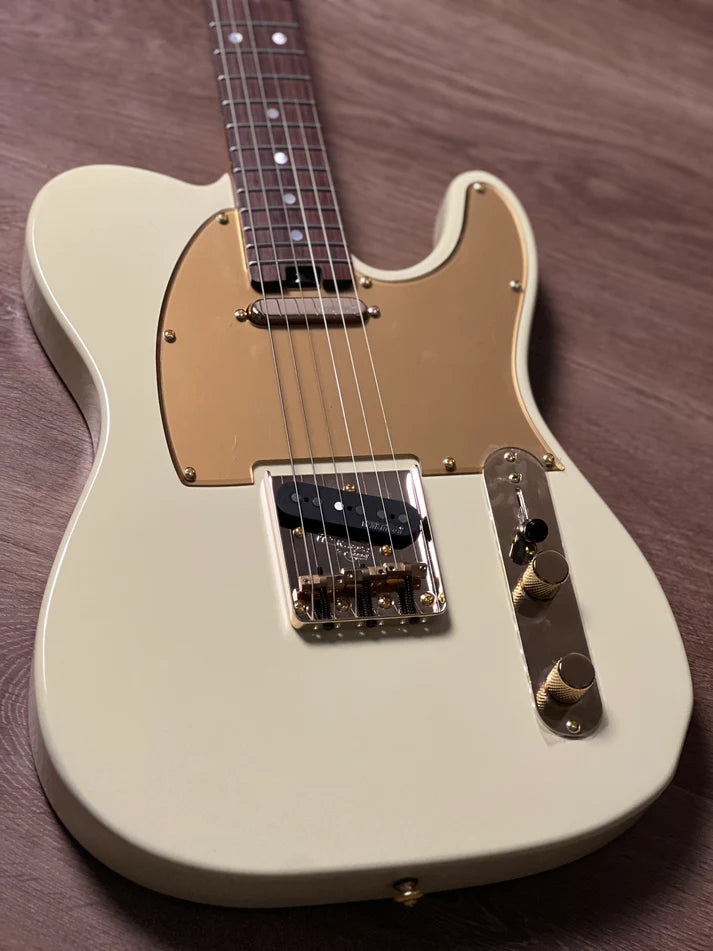 Soloking MT-1G Elite in Vintage White with Gold Hardware and Rosewood FB
