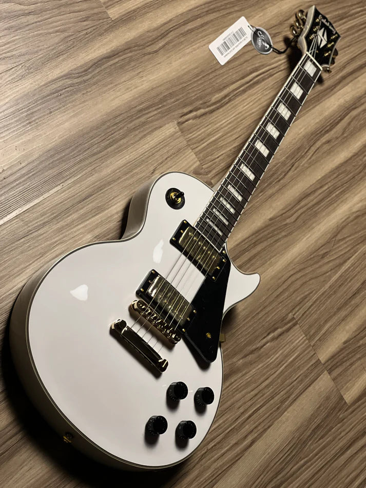 Soloking SLC60 in Alpine White with Gold Hardware
