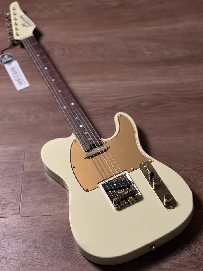 Soloking MT-1G Elite in Vintage White with Gold Hardware and Rosewood FB