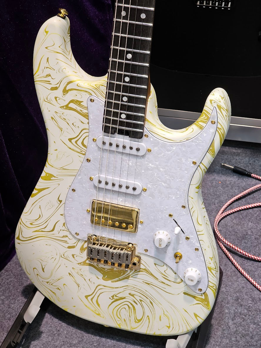 Soloking MS-1 Classic MKII in White Gold Marble Nafiri Special Run