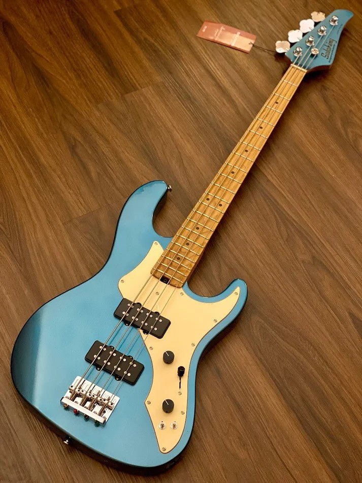 Soloking MJ-1 Classic Bass in Lake Placid Blue with Roasted Maple Neck