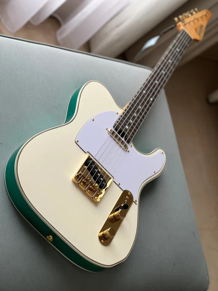 Soloking MT-1G Elite in Vintage White / Sparkle Green with Gold Hardware 2025 Limited Edition