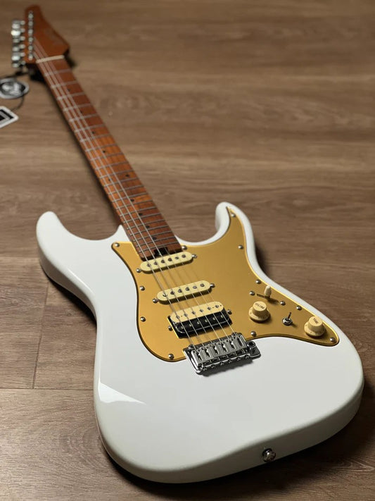 Soloking MS-1 Classic MKII in Olympic White with Roasted Maple FB Nafiri Special Run