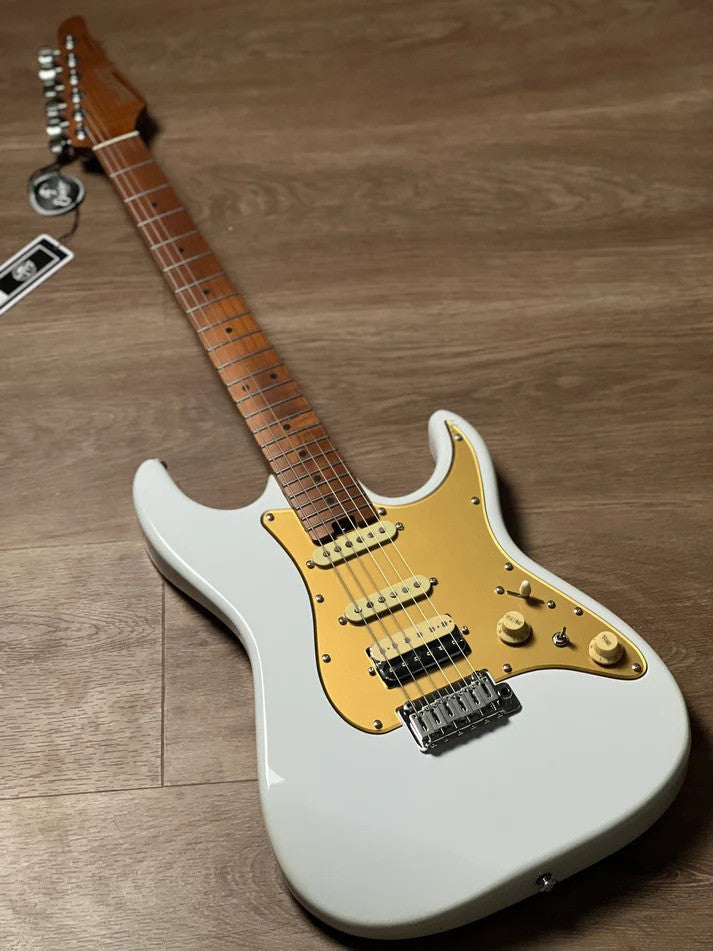 Soloking MS-1 Classic MKII in Olympic White with Roasted Maple FB Nafiri Special Run