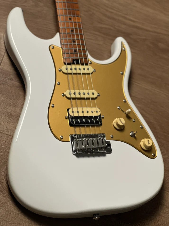 Soloking MS-1 Classic MKII in Olympic White with Roasted Maple FB Nafiri Special Run