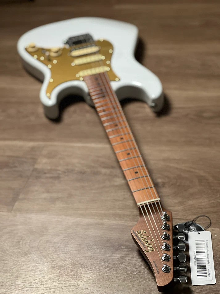 Soloking MS-1 Classic MKII in Olympic White with Roasted Maple FB Nafiri Special Run