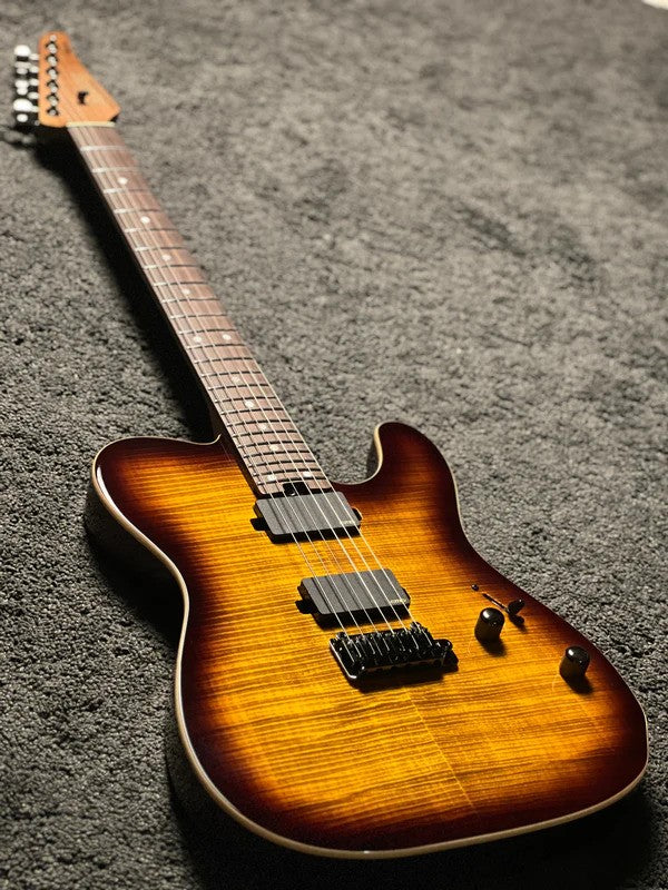 Soloking MT-1 FM 24 Deluxe MKII MOD with EMG 85/85 in Bengal Burst
