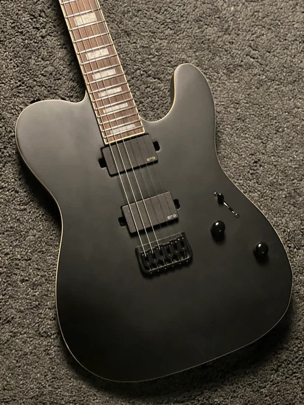 Soloking MT-1 Deluxe HH 24 Neck Thru MOD with EMG 81/85 in Satin Black Matte Nafiri Special Run