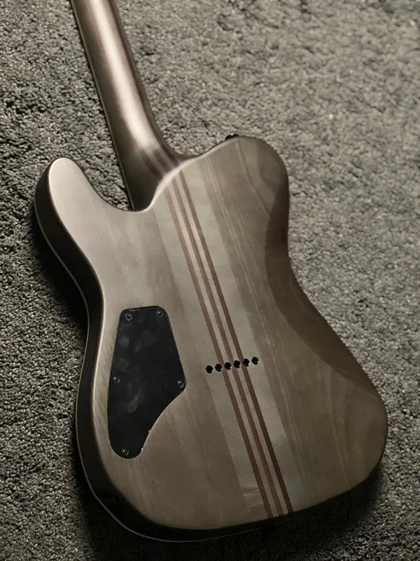 Soloking MT-1 Deluxe HH 24 Neck Thru MOD with EMG 81/85 in Satin Black Matte Nafiri Special Run