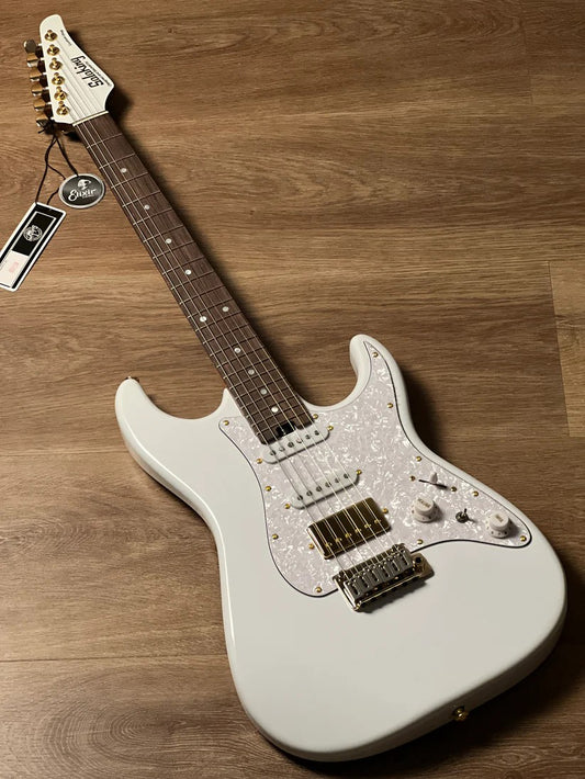 Soloking MS-1 Classic MKII in Olympic White with Gold Hardware and Rosewood FB