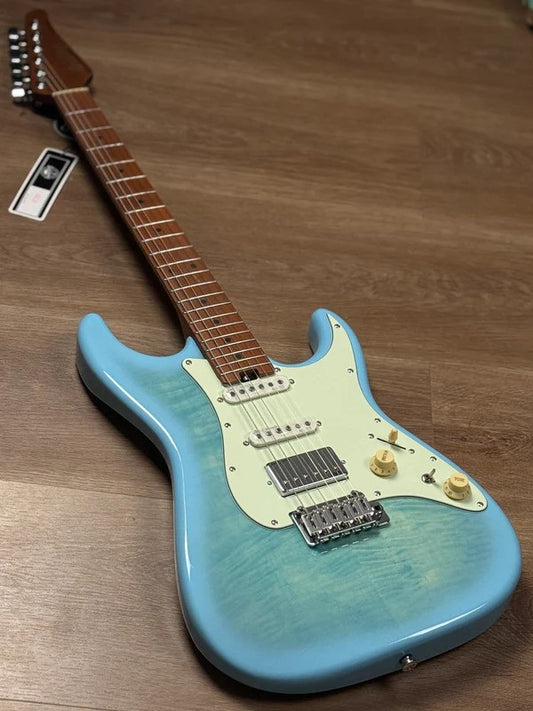 Soloking MS-1 Classic FMT in Celeste Blue with 5A Flame