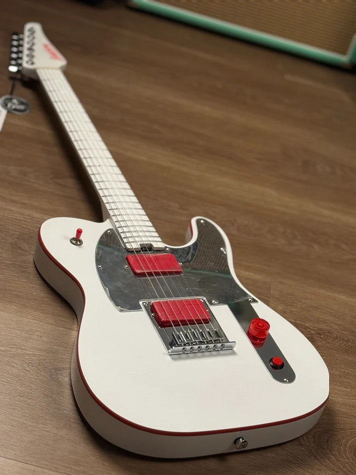 Soloking MT-1 Custom Lithography John 5 Tribute MOD in Artic White and Fishman Fluence Pickups