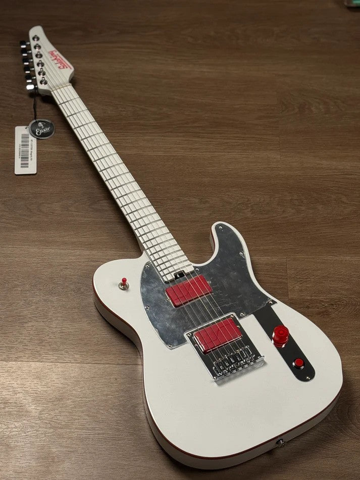 Soloking MT-1 Custom Lithography John 5 Tribute MOD in Artic White and Fishman Fluence Pickups