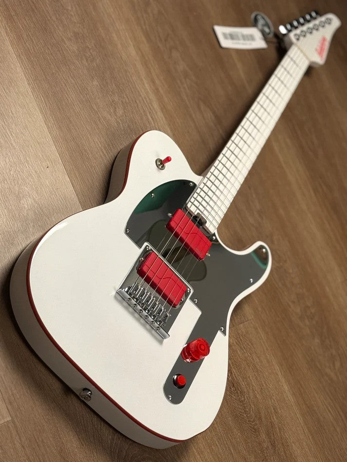 Soloking MT-1 Custom Lithography John 5 Tribute MOD in Artic White and Fishman Fluence Pickups