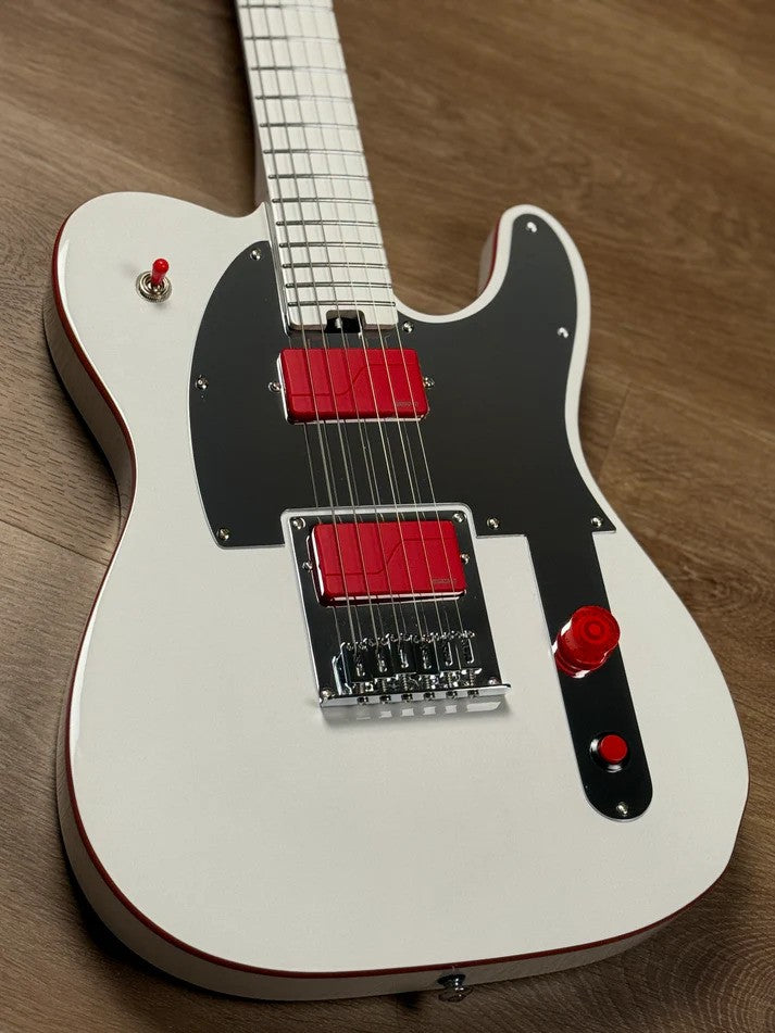 Soloking MT-1 Custom Lithography John 5 Tribute MOD in Artic White and Fishman Fluence Pickups