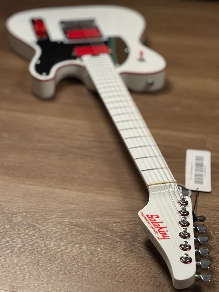 Soloking MT-1 Custom Lithography John 5 Tribute MOD in Artic White and Fishman Fluence Pickups