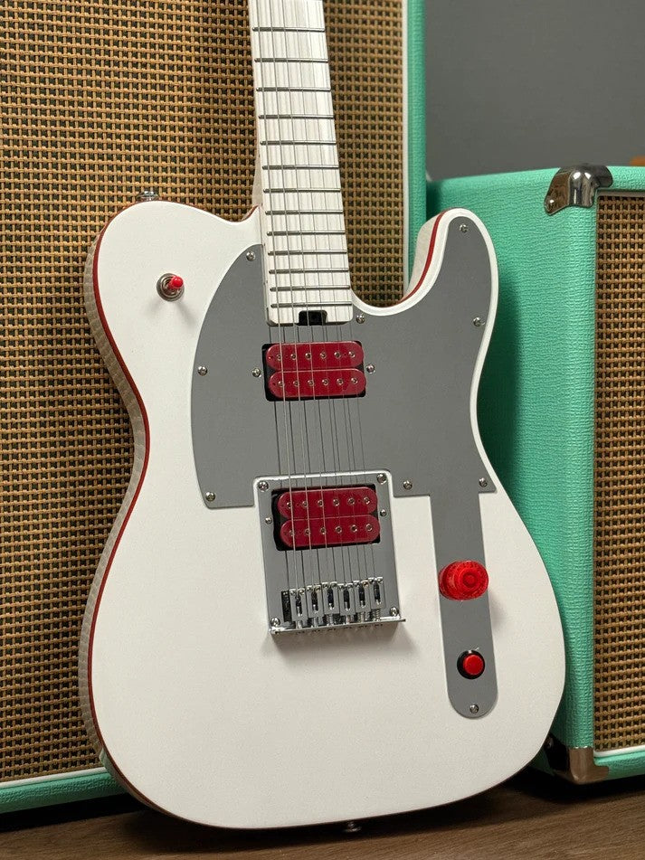 Soloking MT-1 Custom Lithography John 5 Tribute in Artic White