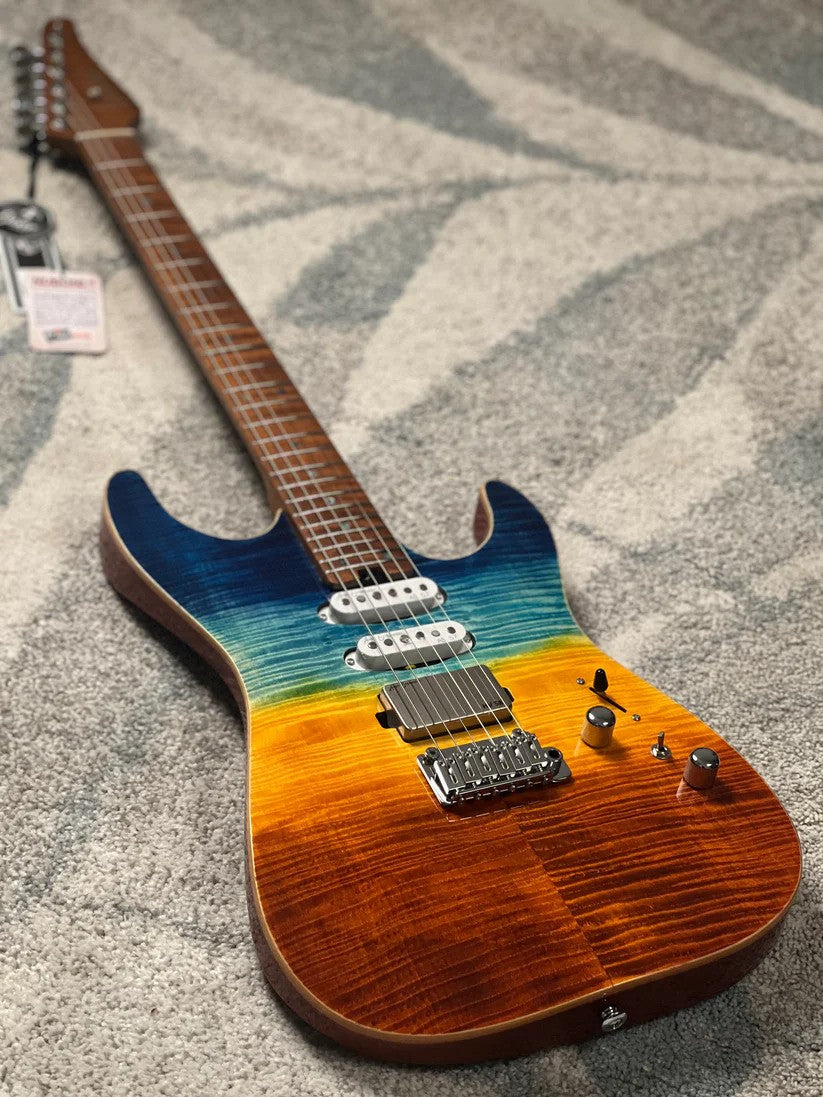 Soloking MS-1 Custom 24 HSS FMN with Roasted Flame Maple Neck in