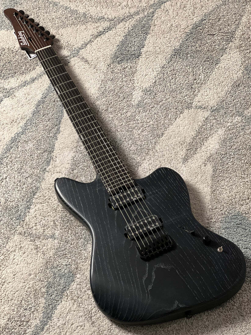 Soloking MJM-7 Custom Baritone HH with Wenge Neck in Driftwood