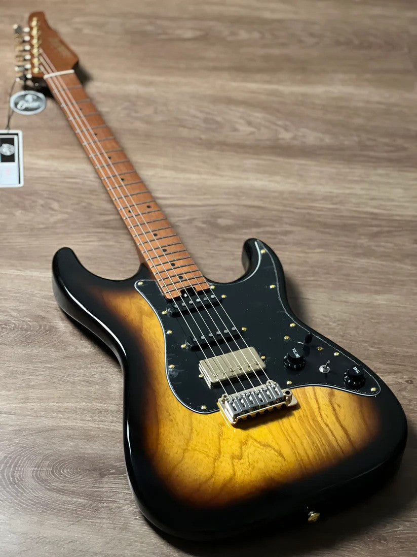 Soloking MS-1 Classic ASH in 2 Color Sunburst with Roasted Maple FB and Gold Hardware Nafiri Special Run