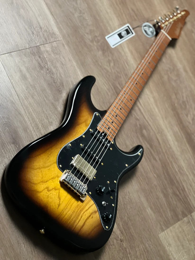 Soloking MS-1 Classic ASH in 2 Color Sunburst with Roasted Maple FB and Gold Hardware Nafiri Special Run