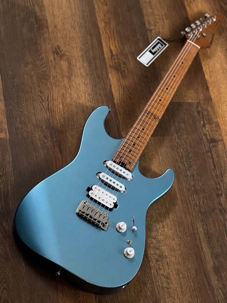 Soloking MS-1 Custom 24 HSS Flat Top in Ice Blue Metallic Nafiri Special Run