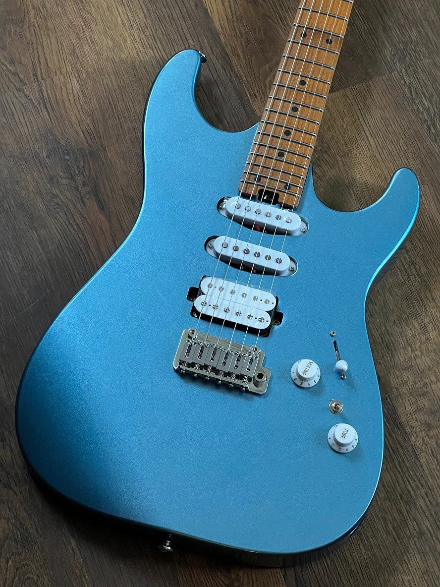 Soloking MS-1 Custom 24 HSS Flat Top in Ice Blue Metallic Nafiri Special Run