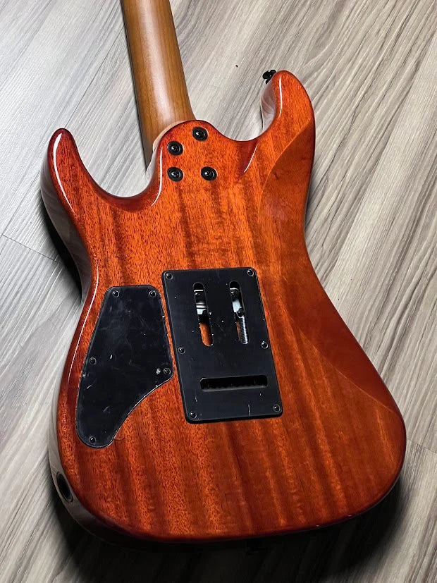 Soloking MS-1 Custom 22 HSS with Ebony FB in Ocean Storm Double Wipeout JESCAR