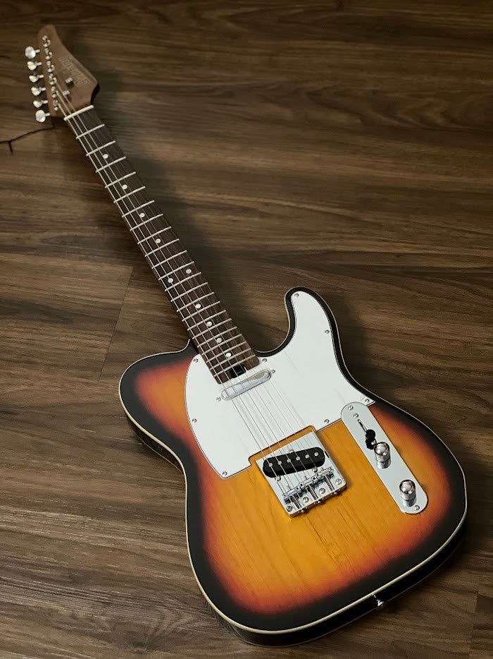 Soloking T-1B Vintage MKII with Roasted Maple Neck and Rosewood FB in 3-Tone Sunburst