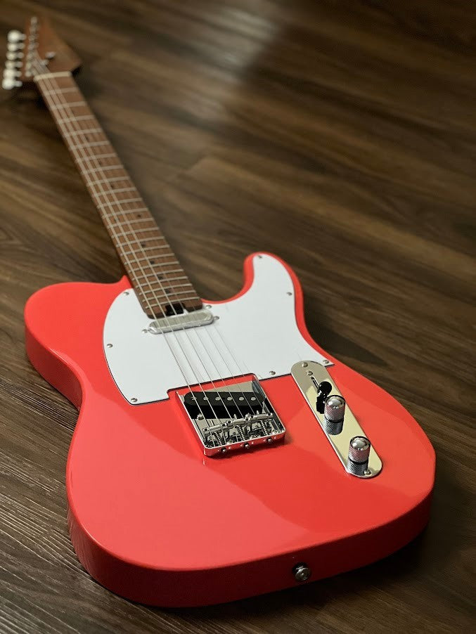 Soloking MT-1 Vintage MKII with Roasted Maple Neck in Fiesta Red