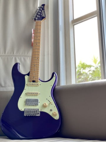 Soloking MS-1 Classic MKII in Purple Sparkle with Roasted Maple neck and FB