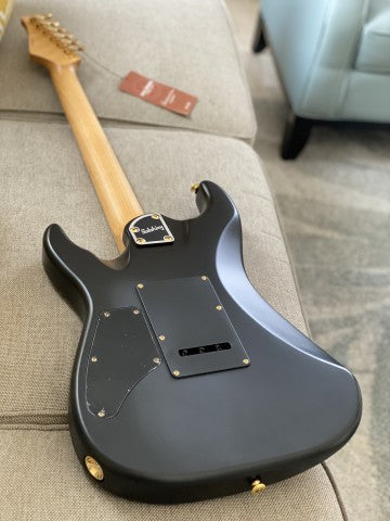 Soloking MS-1 Custom 24 HH in Satin Black Beauty Matte with Roasted Maple Neck and Alder Body