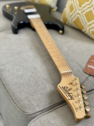 Soloking MS-1 Custom 24 HH in Satin Black Beauty Matte with Roasted Maple Neck and Alder Body