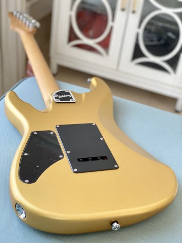 Soloking MS-1 Custom 22 SSS in Satin Shoreline Gold Matte with Roasted Maple Neck and Alder Body