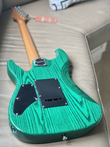 Soloking MS-1 Custom in Transparent Green with Roasted Maple Neck and Ash Body