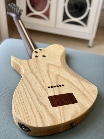 Soloking S408 in Natural with One Piece Rosewood Neck and American Ash Body