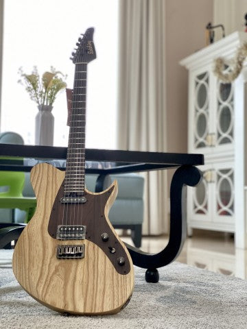 Soloking S408 in Natural with One Piece Rosewood Neck and American Ash Body