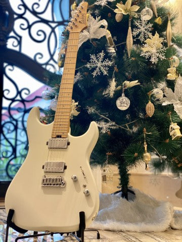 Soloking MS-1 Custom 24 HH in Satin White Matte with Roasted Maple Neck and Alder Body