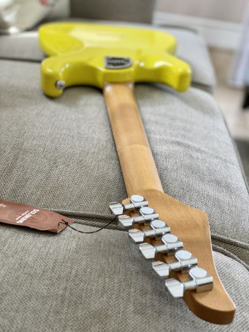 Soloking MS-H Classic Tom Delonge Style Tribute in Graffiti Yellow with roasted neck