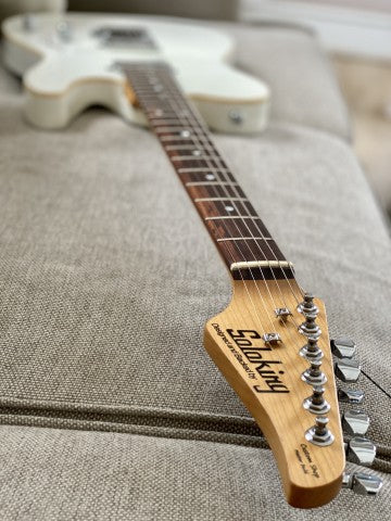Soloking MT-1 Modern HH in Pearl White Metallic with Roasted Neck