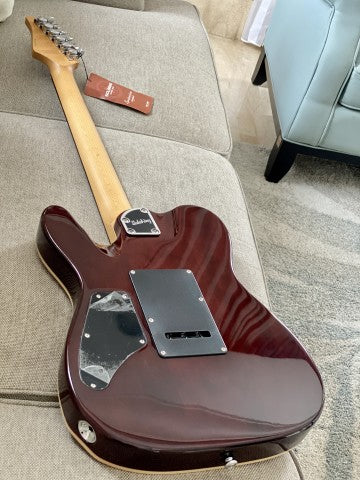 Soloking MT-1 Custom 24 Flame in Seethru Purple Magenta with Roasted Neck and Rosewood FB
