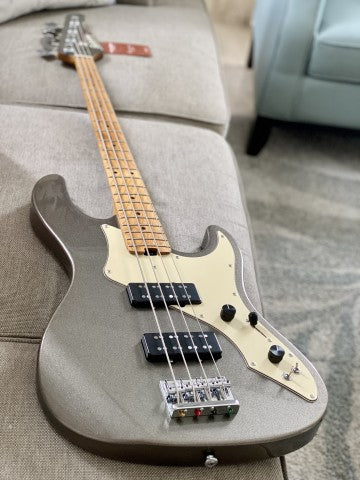 Soloking MJ-1 Classic Bass in Pewter Grey with Roasted Maple Neck