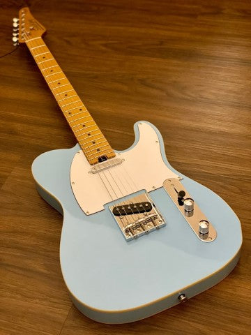 Soloking T-1B Vintage MKII with Roasted Maple Neck and FB in Sonic Blue