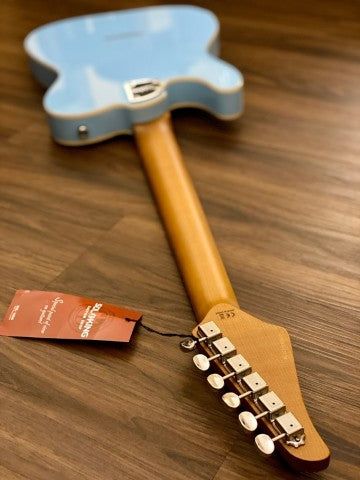 Soloking T-1B Vintage MKII with Roasted Maple Neck and Rosewood FB in Sonic Blue