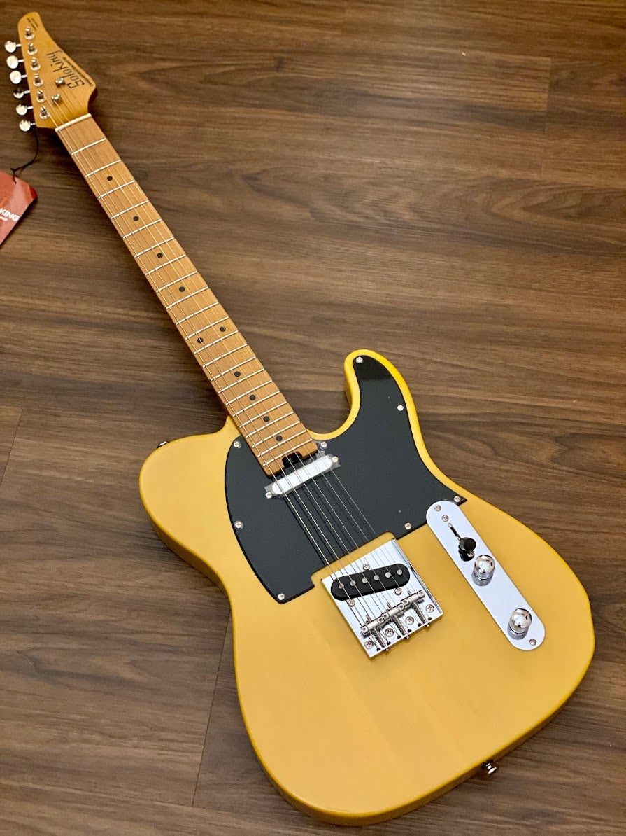 Soloking MT-1 Vintage MKII with Roasted Maple Neck in Butterscotch Blonde