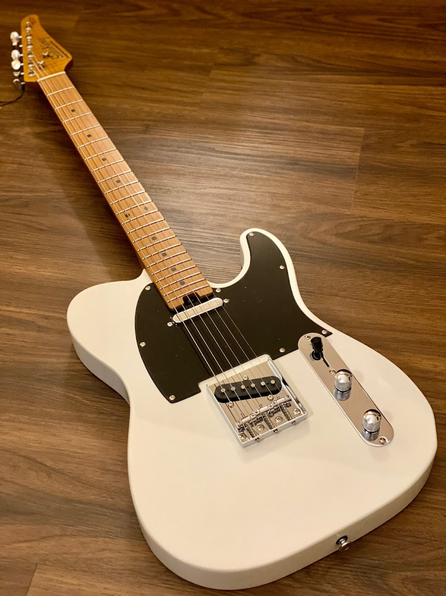 Soloking MT-1 Vintage MKII with Roasted Maple Neck in Olympic White