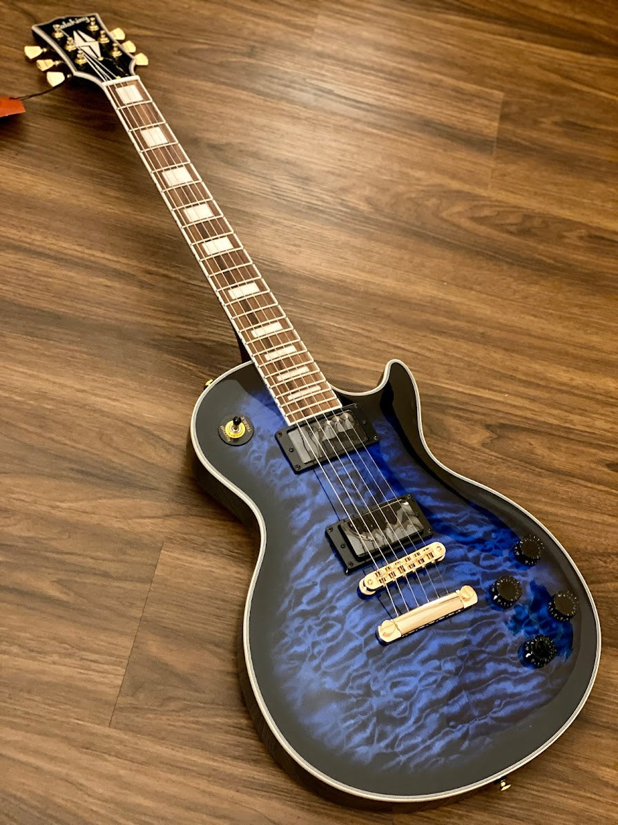 Soloking SLS60QM Deluxe in Black Aqua Burst (Nafiri Music Special Run)