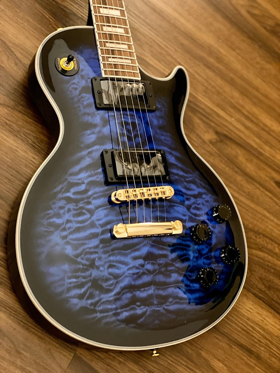 Soloking SLS60QM Deluxe in Black Aqua Burst (Nafiri Music Special Run)