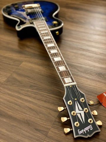 Soloking SLS60QM Deluxe in Black Aqua Burst (Nafiri Music Special Run)